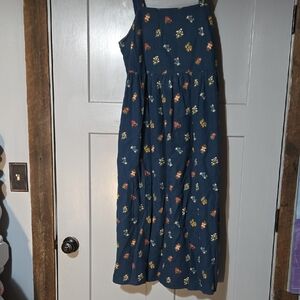 Sonoma Navy Dress with Floral Accents